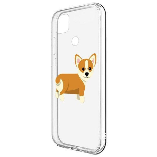 Чехол-накладка Krutoff Clear Case Рисованный корги вид 1 для Xiaomi Redmi 9C чехол накладка krutoff clear case рисованный корги вид 1 для tcl 306