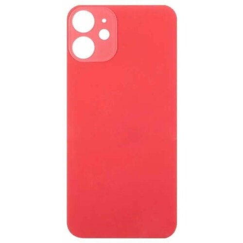 Задняя крышка для iPhone 12 mini, стекло, цвет красный, 1 шт.