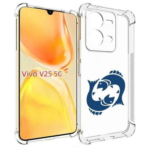 чехол mypads знак зодиака весы 4 для vivo v25 5g v25e задняя панель накладка бампер Чехол MyPads знак-зодиака-рыбы-7 для Vivo V25 5G / V25e задняя-панель-накладка-бампер