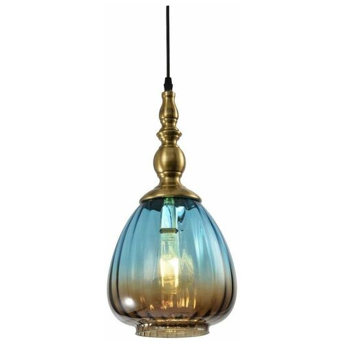 Подвесной светильник Escada 1158/1S E27*60W Blue gradient brown