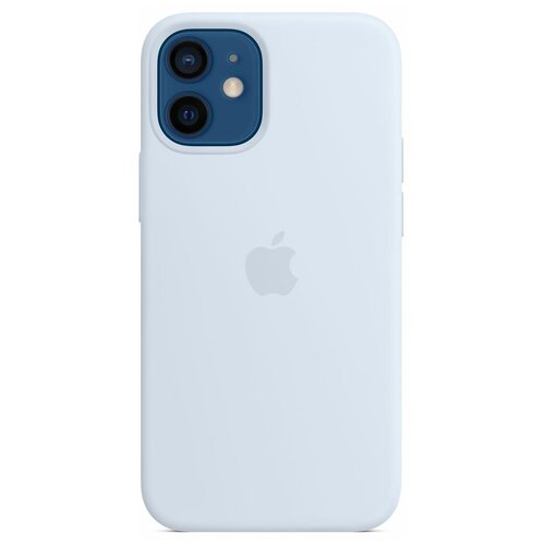 фото Чехол-накладка apple magsafe силиконовый для iphone 12 mini дымчато-голубой