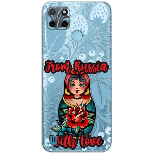 Силиконовый чехол Mcover для Realme C21y с рисунком Matreshka from Russia силиконовый чехол mcover для samsung galaxy a21s с рисунком matreshka from russia