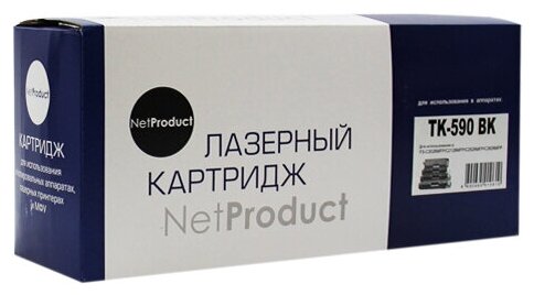 Тонер-картридж лазерный NetProduct TK-590 для Kyocera FS-C5250DN/C2626MFP/ECOSYS P6026cdn, черный