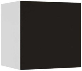 Куб Миф Флорис черный глянец / белый 40х34.6х40 см