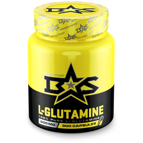 Глутамин Binasport L-Glutamine, капсулы (300 капс. по 500 мг, Без вкуса)