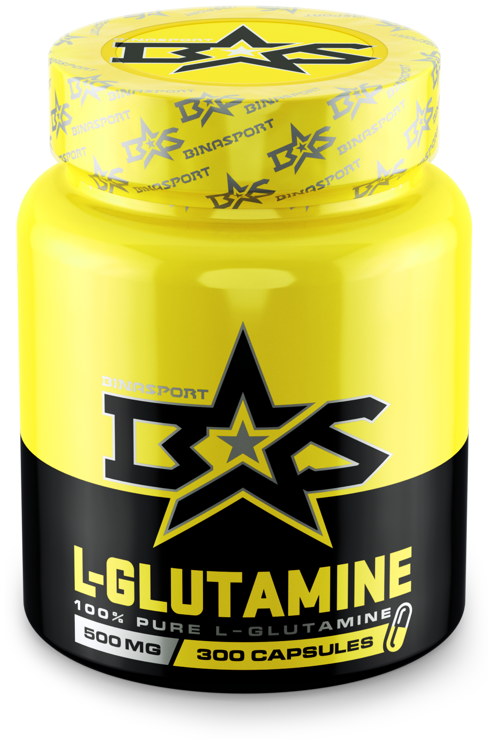 Глутамин Binasport L-Glutamine, капсулы (300 капс. по 500 мг,Без вкуса)