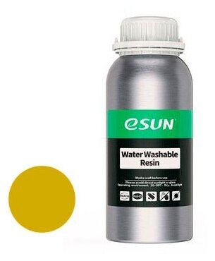 Фотополимерная смола ESUN Water Washable (0.5 кг) желтый