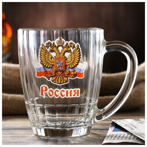 фото Кружка для пива "россия", 500 мл qwen