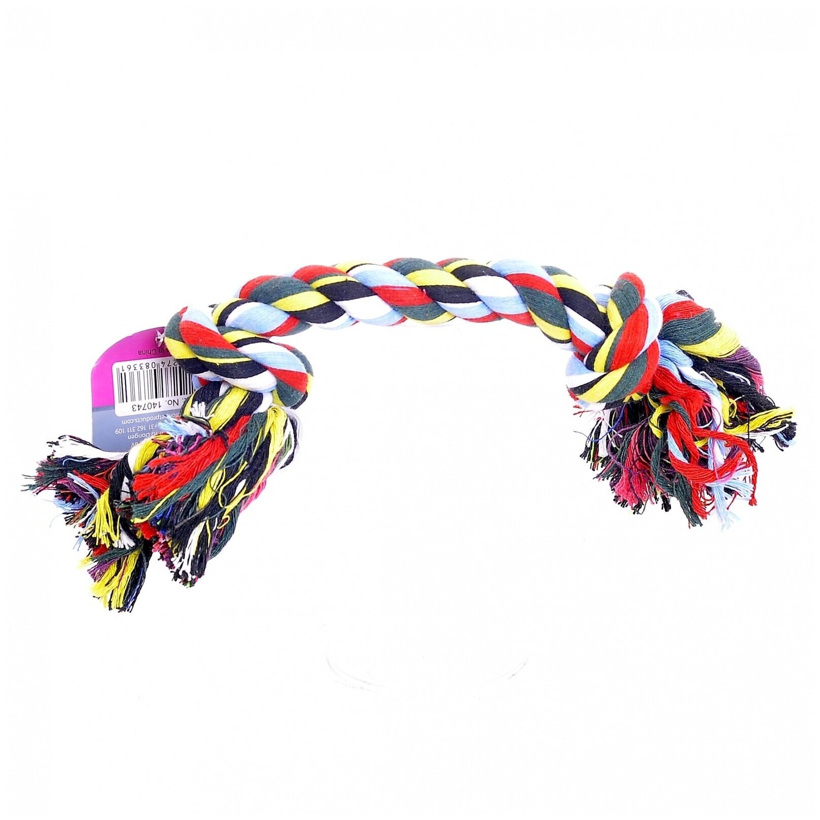 Papillon Игрушка для собак "Веревка с 2 узлами", хлопок, 50см (Flossy toy 2 knots) 140745, 0,39 кг - фотография № 1