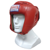 Шлем для тайского бокса и кикбоксинга Super Star (закрытая макушка) красный - изображение