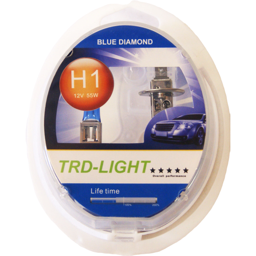 Галогенные лампы для авто TRD Blue Diamond H1 12V 55W 5000K