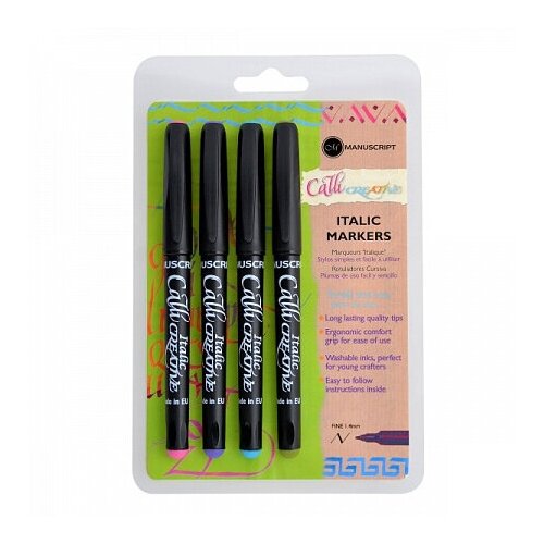 Manuscript Leonardt CalliCreative набор маркеров 4 шт MM6602 14 мм ассорти 3206₽
