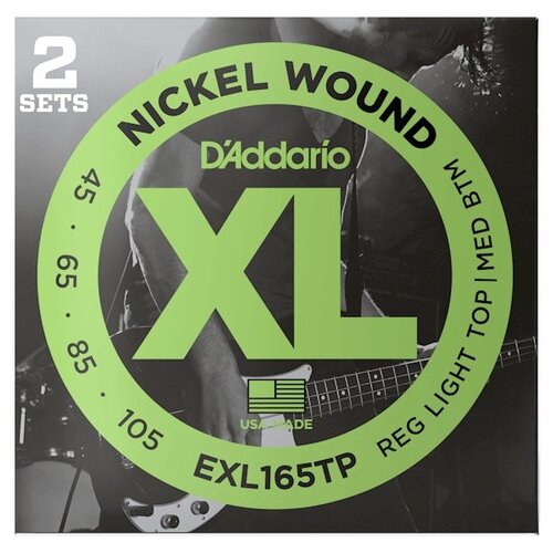 Набор струн D'Addario EXL165, 2 уп.