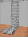 Панель ПВХ самоклеящаяся стеновая Lako Decor Самоклеящаяся ПВХ 3D-панель для стен в рулоне LAKO DECOR, Кирпичная кладка 10, 70x600см, толщина 6мм