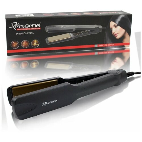 Выпрямитель для волос плойка Geemy 4 режима черный 74300₽