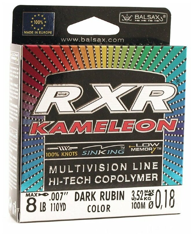 Леска Balsax RXR Kamelion Box 100м 018 (352кг)