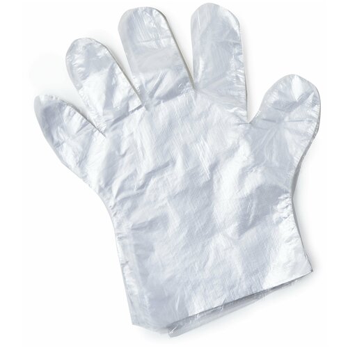 Перчатки полиэтиленовые одноразовые, особопрочные, размер L, 9 мкм, 150 пар / 300 шт