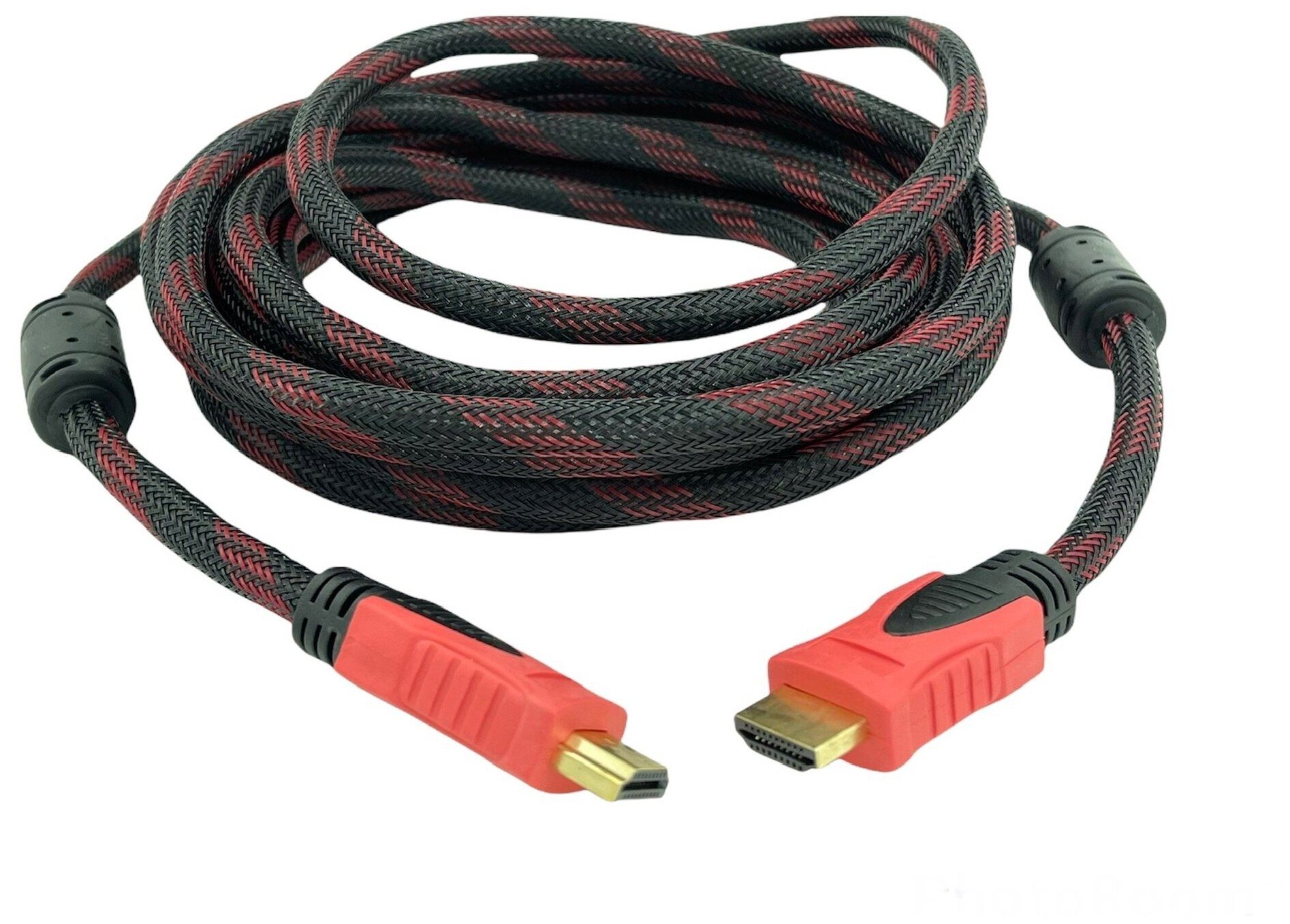 Высокоскоростной кабель HDMI - HDMI 5 метров в нейлоновой оплетке, для ТВ, монитора, ПК, поддержка 4K, 144Гц