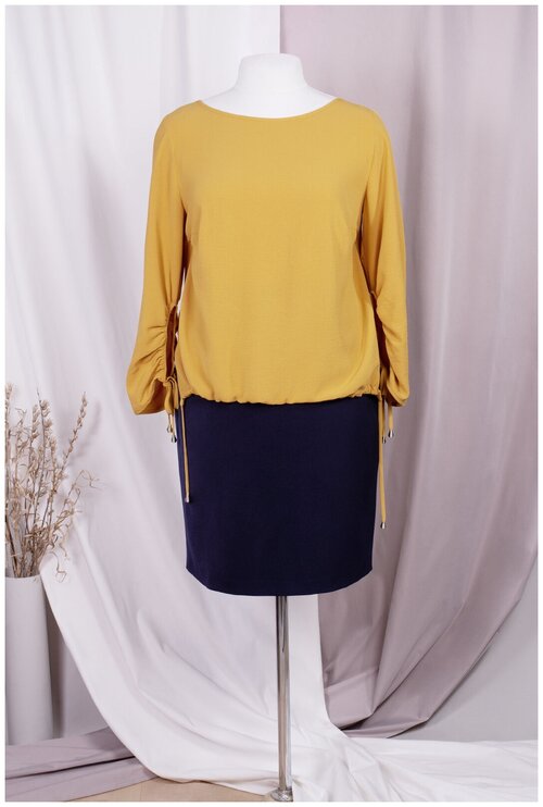 Блуза  Mila Bezgerts, размер 118, золотой