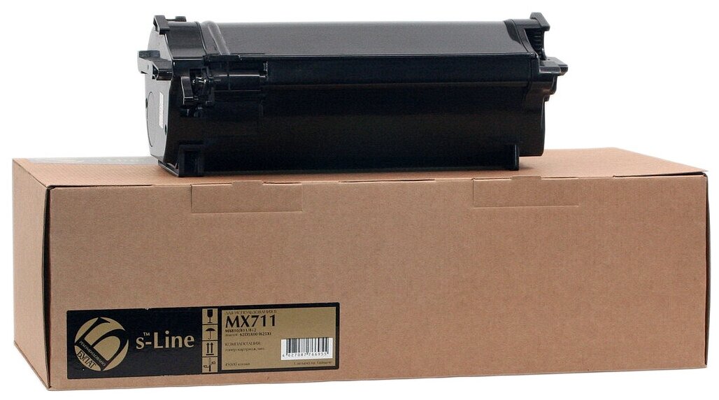 Лазерный картридж булат s-Line 62D5X00 для Lexmark MX812 (Чёрный, 45000 стр.), до версии LW73 включительно