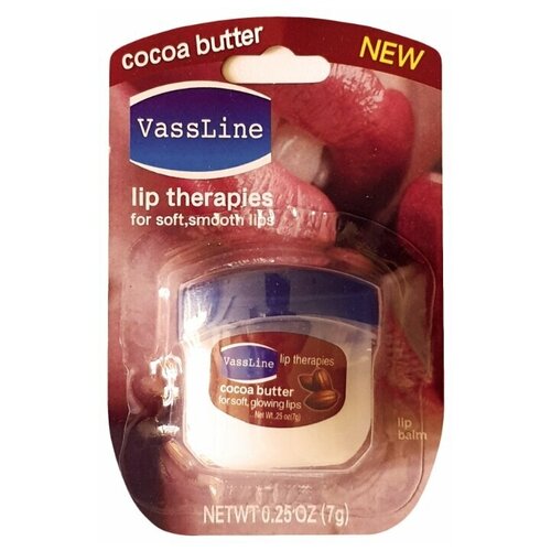 Бальзам для губ VASELINE LIP CARE с маслом какао (в баночке) 7 г