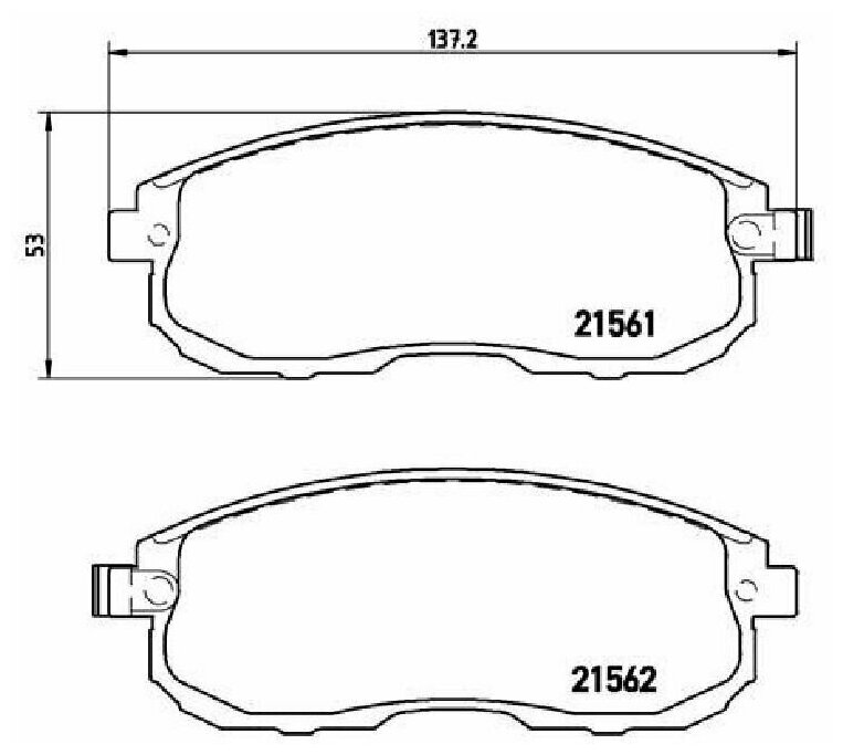 Колодки тормозные дисковые перед, BREMBO P56065