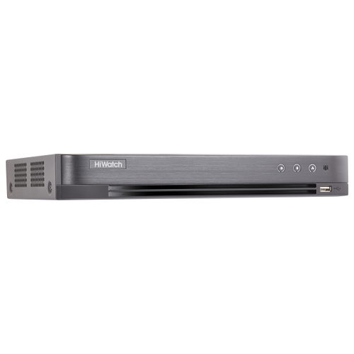 Регистратор HiWatch 4-х канальный гибридный HD-TVI DS-H304QAF c технологией AoC (аудио по коаксиальному кабелю) ( DS-H304QAF )