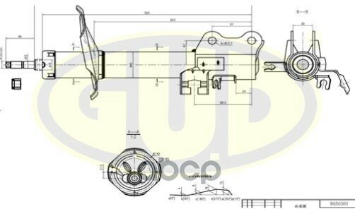 Амортизатор Пер L Nis Almera Ii 00- G.U.D арт. GSA333311