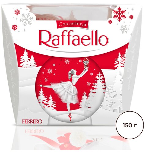 фото Набор конфет raffaello миндаль и кокос, новый год, 150 г