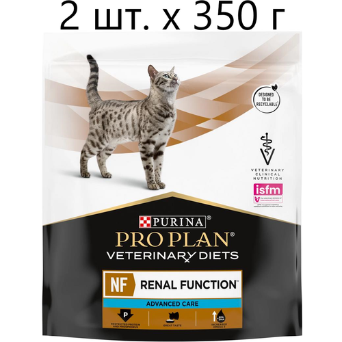 Сухой корм для кошек Purina Pro Plan Veterinary Diets NF Renal Function Advanced Care, при поздней стадии почечной недостаточности, 2 шт. х 350 г