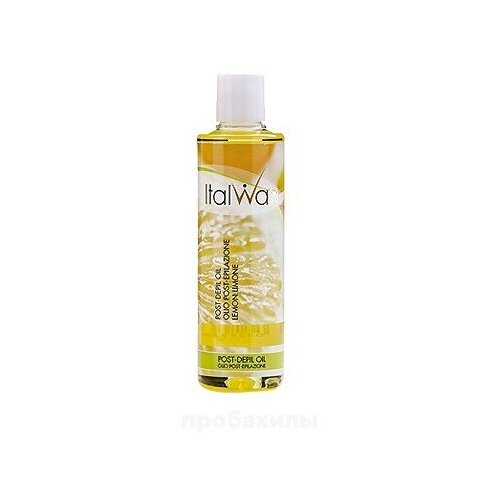 Italwax, Масло после депиляции Лимон, 250 мл масло до депиляции italwax full body oil 250 мл