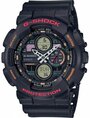 Наручные часы CASIO G-Shock GA-140-1A4, черный, красный