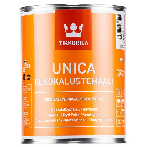 Эмаль алкидная, база A Tikkurila Unica 0,9L (A)