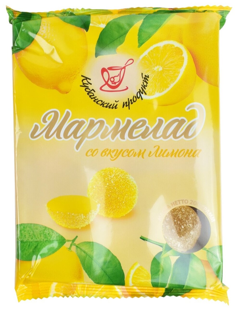 Мармелад желейный "Кубанский продукт" со вкусом лимона 200 грамм - фотография № 1