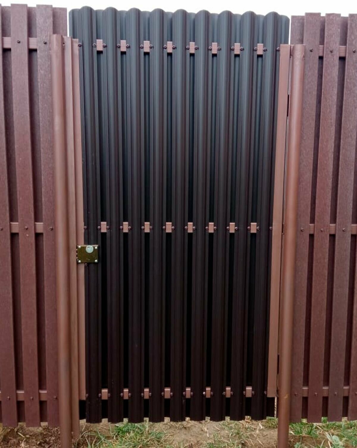 Штакетник пластиковый ПВХ, цвет Терракот, высота 60 см, комплект 30 шт - фотография № 8