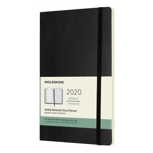 Еженедельник Moleskine Classic Wknt Large Soft 130х210мм 144стр. мягкая обложка черный