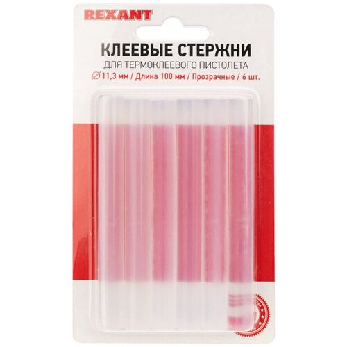 REXANT Клеевые стержни 11.3х100 мм, 6 шт. бесцветный