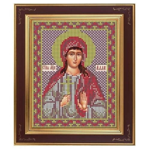 Набор для вышивания бисером Икона Святая мученица Алла 12 x 15 см GALLA COLLECTION М267