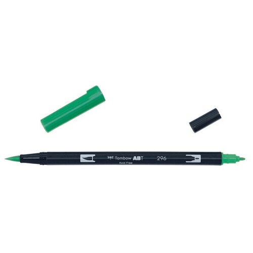 Маркер-кисть Tombow ABT Dual Brush Pen 296 зеленый