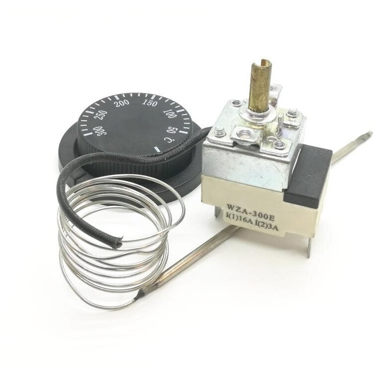 Терморегулятор однополюсный WZA-300E (50-300°С) с ручкой для сковород сэсм, СЭЧ - фотография № 2