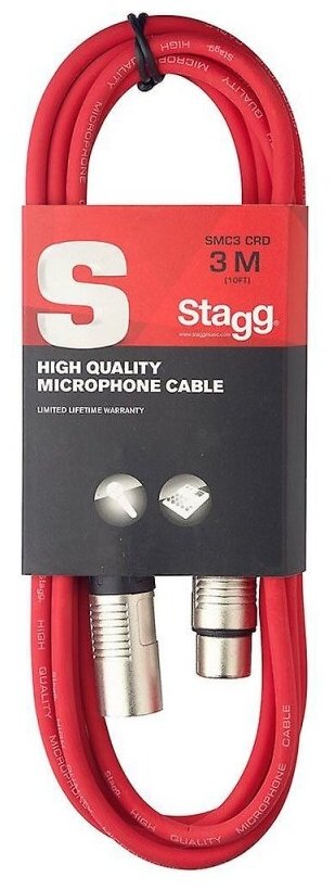 Кабель микрофонный STAGG SMC3 CRD