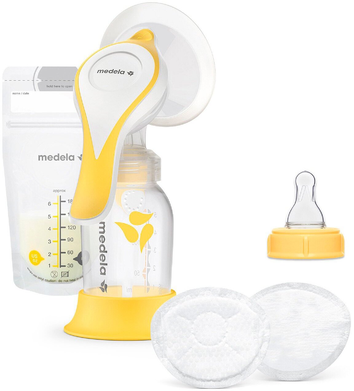 Молокоотсос Medela Harmony Essentials Pack 1 шт 150 мл ручной двухфазный