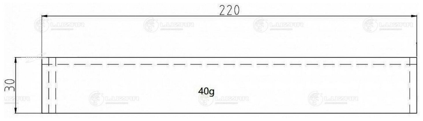 Осушитель конденсера для автомобилей Solaris (10-)/Kia Rio (05-) LCD 0801 LUZAR