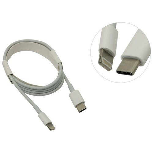 Кабель Smartbuy iK-512FC white PD USB-C M--Lightning 1м кабель smartbuy ik 512fc white pd usb c m lightning 1м