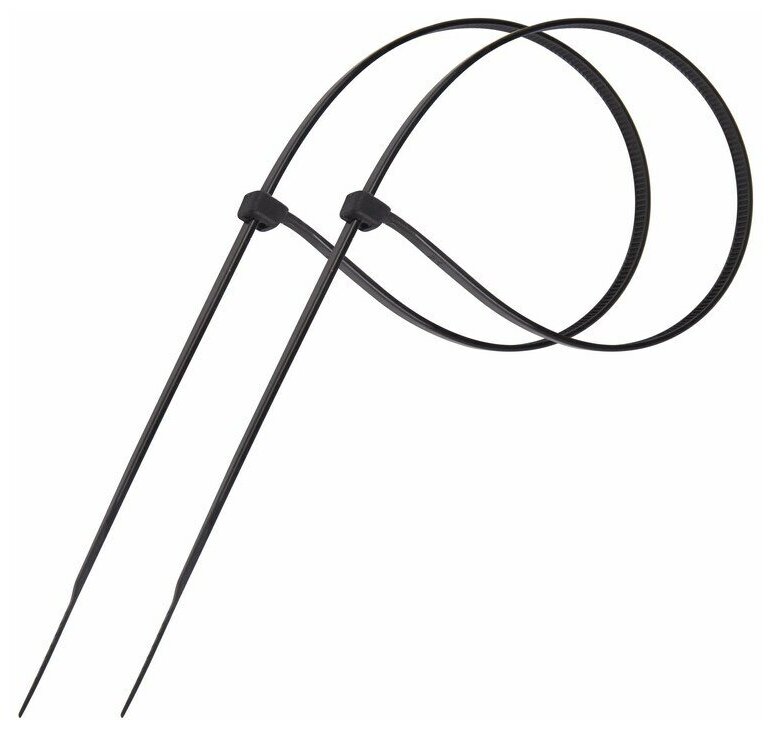 Хомут-стяжка кабельная нейлоновая 350 x4,8 мм, черная, 100 шт. PROCONNECT - фотография № 7