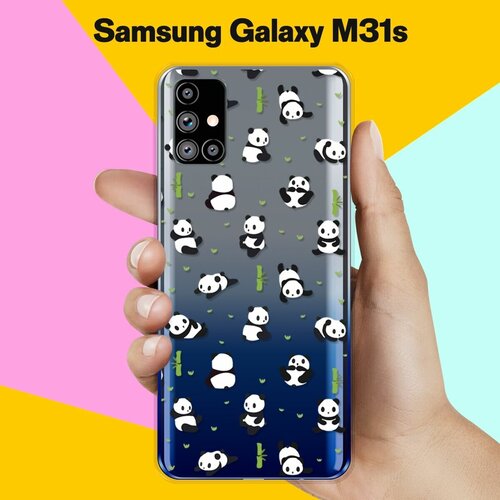 Силиконовый чехол Панды на Samsung Galaxy M31s силиконовый чехол панды на samsung galaxy s10