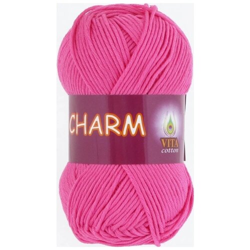 Пряжа Vita cotton Charm светло-розовый (4182), 100%мерсеризованный хлопок, 106м, 50г, 1шт