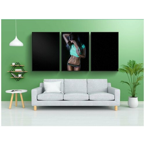 фото Набор модулных постеров для интерьера "рваное платье, фотосессия в рваной одежде, девушка" 60x90 см. в тубусе, без рамки lotsprints