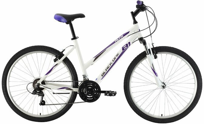 Велосипед Black One Alta 26 Alloy (HD00000446), рама 18", белый/фиолетовый/серый