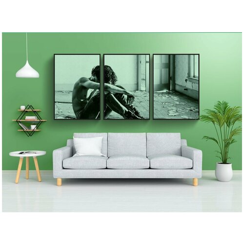 фото Набор модулных постеров для интерьера "человек, одинокий, уединенный" 60x90 см. в тубусе, без рамки lotsprints